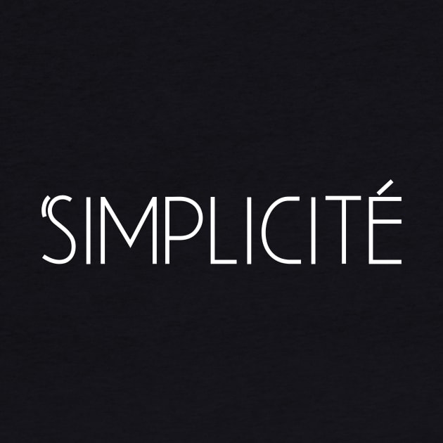 Simplicity Minimalist French Design Simplicité by From Mars